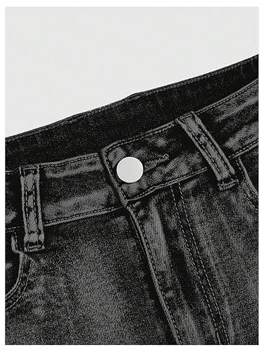 SOLY HUX Women's Y2k Denim Shorts Grunge Punk Low Waist Skinny Mini Jean Shorts Streetwear thumbnail 4