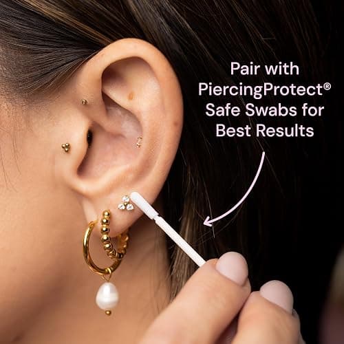 Piercing Aftercare Spray Hypochlorous | Non-Toxic Ear Piercing Cleaner with No Alcohol | for Sensitive Skin, Soothe & Protect PiercingProtect® thumbnail 7