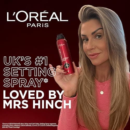 L'Oréal Paris Setting Spray XL, Infallible 3-Second Setting Mist for Face, Up To 36 Hour Makeup Wear, Fixing Spray, Waterproof and Sweatproof, Transfer-proof and Non-sticky 150ml thumbnail 2