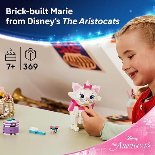 LEGO Disney The Aristocats Adorable Marie Toy Building Set - Bedroom or Desk Decor for Girls & Boys, Ages 7+ - Disney Gifts for Birthdays - 43286 thumbnail 2