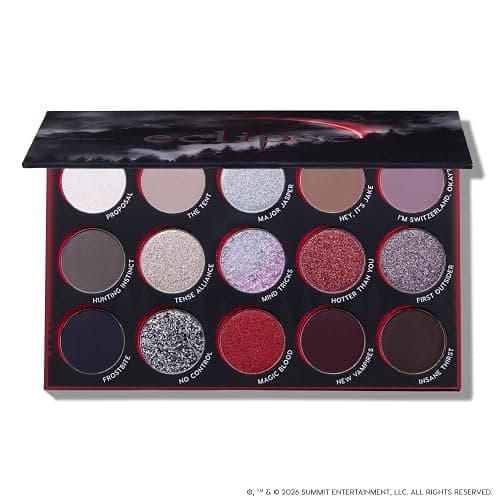 ColourPop x The Twilight Saga Eclipse Eyeshadow Palette - Limited Edition 15-Shade Matte, Metallic & Glitter Eyeshadow Palette - High-Pigment Eye Makeup with a Long-Wearing Formula (0.63 oz) thumbnail 8