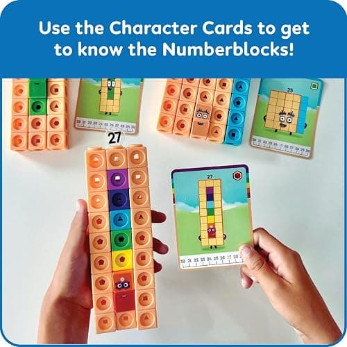 hand2mind MathLink Cubes Numberblocks 21-30 Activity Set, 20 Preschool Learning Activities, Counting Blocks, Linking Cubes, Educational Toys for Kids, Number Games, Math Manipulatives Kindergarten thumbnail 6
