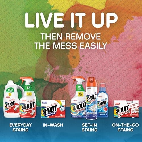 Shout Advanced Stain Remover Gel for Clothes Laundry, Ultra Concentrated Gel with Built-in Scrubber Brush for Deep Set-In stains, 8.7oz thumbnail 10