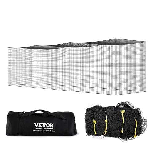 VEVOR Batting Netting,Training Net for Softball Baseball Batting Hitting | 10/35/42/55/70 FT Professional Practice Portable Pitching Cage,Heavy Duty Enclosed PE Net,Indoor,Outdoor,Backyard(NET ONLY) - Image 1