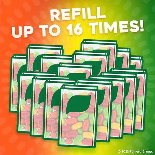 Tic Tac Bulk Resealable Refill Bag, Fruit Adventure Mints, On-The-Go Refreshment, Includes Empty Refillable Pack, 17.2 oz thumbnail 8