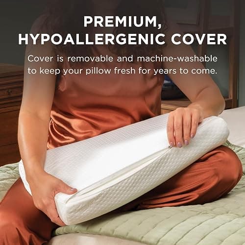 Tempur-Pedic TEMPUR-Ergo Neck Pillow, Large Profile, White thumbnail 8