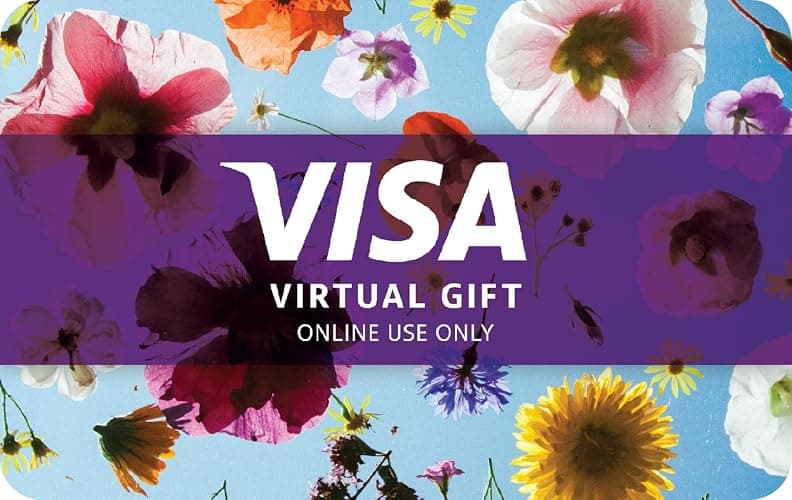 Visa Virtual eGift Card - $50 (plus $4.95 Purchase Fee) | For Online Use Only thumbnail 2