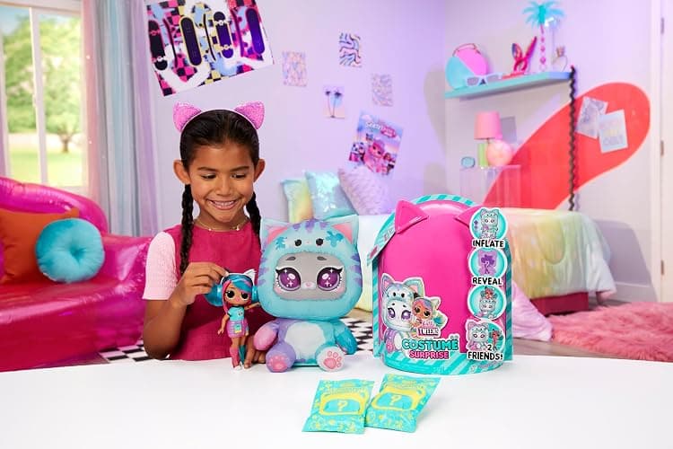 LOL Surprise Tweens Costume Surprise Emma Emo Fashion Doll with Inflatable Teal Kitty Pet Costume and Multiple Surprises Including Fabulous Fashions & Accessories – Great Gift for Kids Ages 4+ thumbnail 2