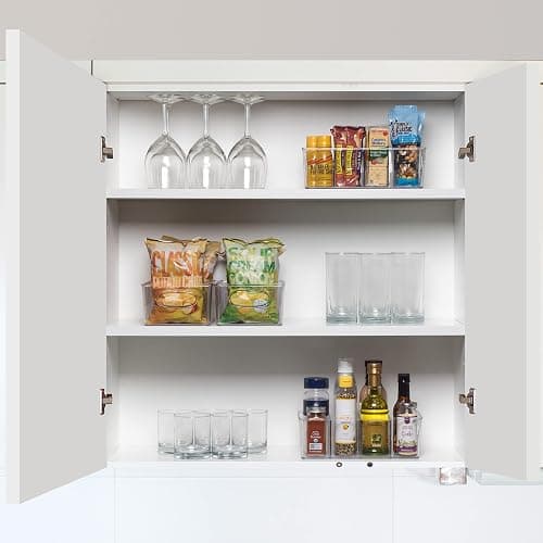 Pantry Organizers and Storage, Cabinet Organizer Kitchen Organizers and Storage - Fridge Organizer & Snack Organizer - Refrigerator Organizers and Storage, Cupboard Shelf Organizer - 2 Pack thumbnail 7
