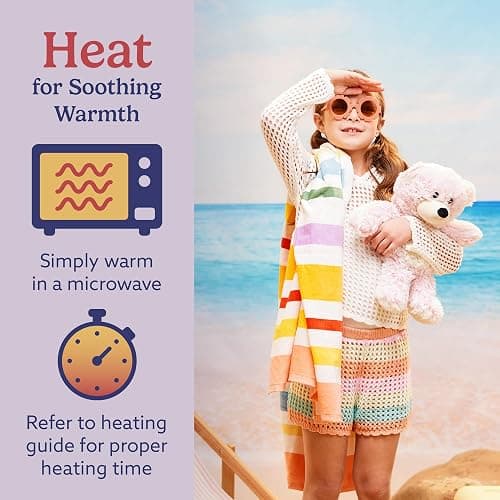 warmies Microwavable & Weighted Stuffed Animals, Pink Bear - Heated Stuffed Animal Plushie for Warmth & Comfort - Cute Soft Plush Toys for Adults & Children (Boys, Girls, Babies & Toddlers) thumbnail 4