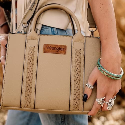 Wrangler Medium Tote Bag for Women Designer Satchel Handbags Top-handle Purses with Strap thumbnail 4