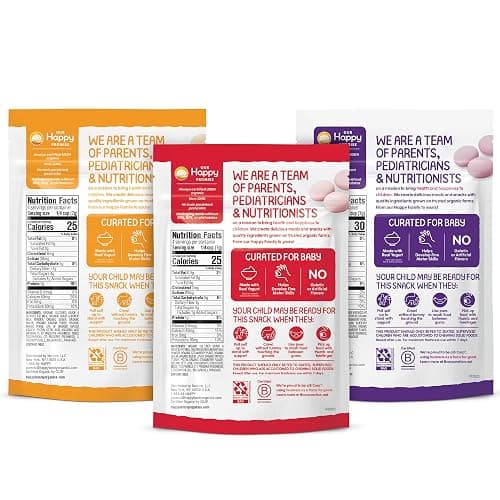 Happy Baby Organics Yogis Freeze-Dried Yogurt & Fruit Snacks, Variety Pack, 1 Ounce (Pack of 6) thumbnail 8