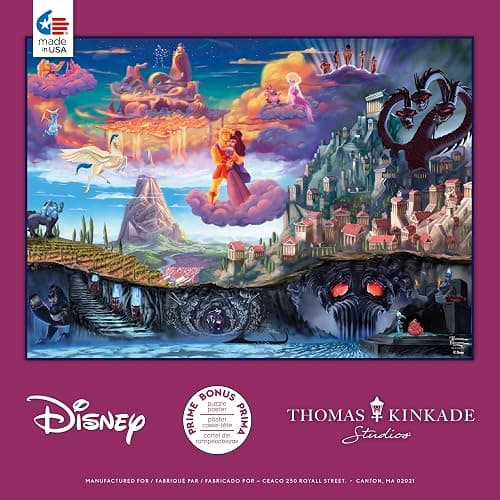 Ceaco Thomas Kinkade Puzzles – Disney’s Hercules 1000 Piece Jigsaw Puzzle, Disney Puzzle for Adults with Premium Board & Poster thumbnail 7