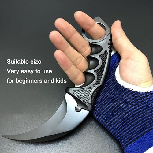 MSGumiho Karambit Knife Trainer - Stainless Steel Practice Training Knife with Sheath for Beginner - 100% Safe Practice Knives Trainer Tool thumbnail 6