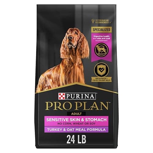 Purina Pro Plan Sensitive Skin and Stomach Dry Dog Food Turkey and Oat Meal - 24 lb. Bag - Image 1
