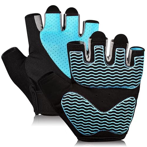 Sunnex Gym Gloves - Fingerless, Breathable Workout Gloves for Weightlifting, Cycling & More - Image 1