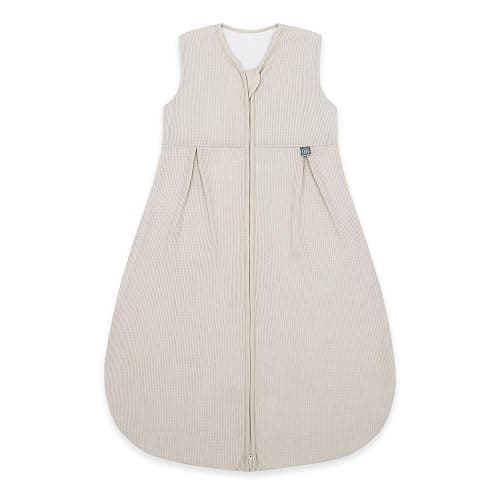 emma & noah Baby Schlafsack 1.0 TOG, Ganzjahres Schlafsack für den Frühling, Sommer und Herbst, 100% Bio-Baumwolle, OEKO-TEX Zertifiziert, Strampelsack für Neugeborene (Essential Beige, 60 cm) - Image 1