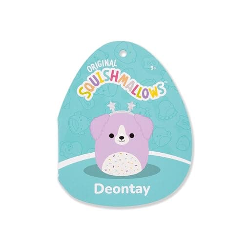 Squishmallows Original 14in Deontay The Purple Retriever with Birthday Confetti Belly and Star Headband – Official Jazwares Plush (Large) thumbnail 7