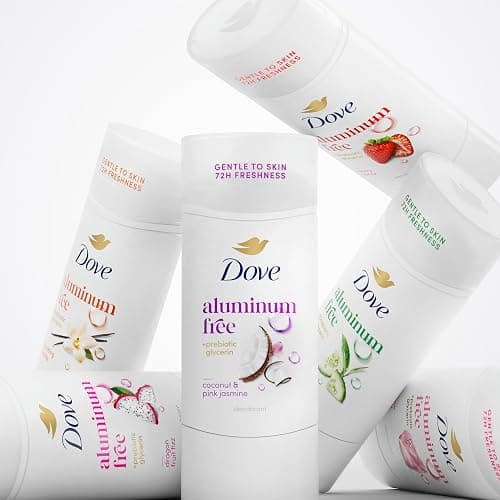Dove Deodorant Stick for 72 Hour Odor Protection Coconut & Pink Jasmine Aluminum Free 2.4 oz thumbnail 9