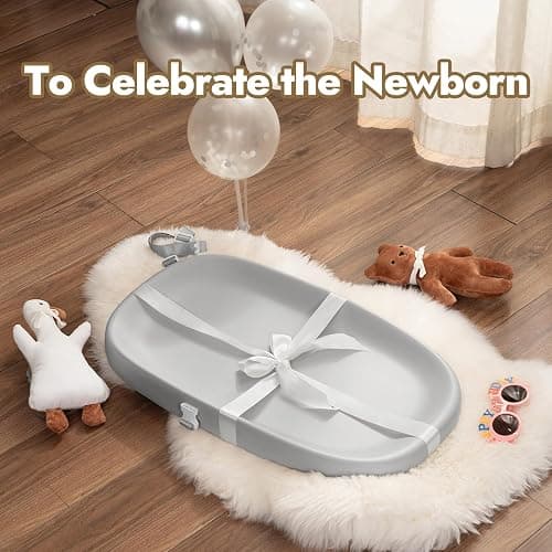 Papablic Wipeable Baby Changing Pad with Removable Safety Strap, Easy to Clean & Non-Slip Waterproof, Changing Pad for Dresser,Bed thumbnail 7