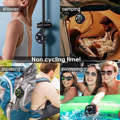 Upgraded, Pro Bike Speaker, with Pro Handlebar Mount, Bluetooth V5.4, IPX7 Waterproof, Silicone Case, Broadcast Navigation,10W Bassup, 15-24H Playtime, Hook, Bicycle, Motorcycle, Bike Accessories thumbnail 8