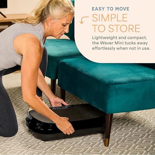LifePro Waver Mini Vibration Plate Exercise Machine -Whole Body Vibrating Plate for Fitness -Vibration Plate Machine with Remote, 2 Loop & 4 Resistance Bands -Home & Travel Workout Equipment thumbnail 7