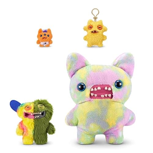 Fuggler ZURU Misfit Monsters 9" Series 1 Funny Ugly Monster Plush Toy (Grinnero McGoo - Green & Multi) thumbnail 5