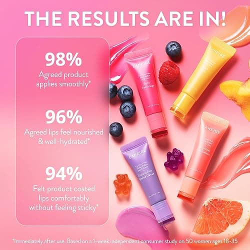LANEIGE Lip Glowy Balm, Peach: Sheer Tinted Lip Moisturizer with Shea Butter, for Hydrating Shine & Soft Lips thumbnail 5