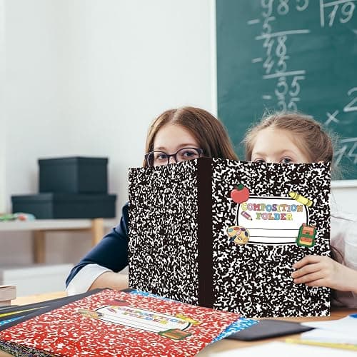 Cinrobiye 24 Pack Inspirational Composition 2 Pocket Folders Decorative Pocket Folder Motivational Letter Size Kids Folders File with Pockets for Office Home Homework Documents thumbnail 7