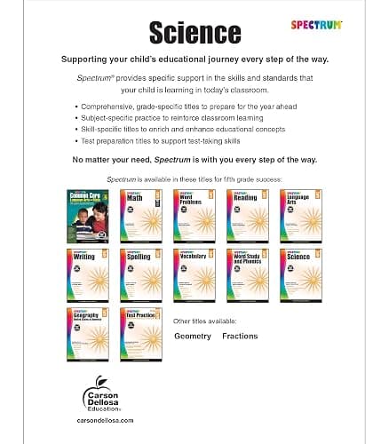 Spectrum Grade 5 Science Workbook, Natural, Earth, Life Sciences, and More With Scientific Research Activities and Safety Tips, Classroom or Homeschool Curriculum (Volume 57) thumbnail 2