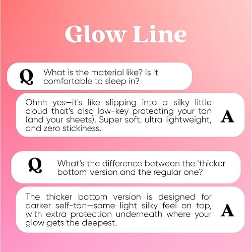 Tan Fan Self Tan Sleep Sac - Stop Fake Tanner Staining Sheets Overnight - Protect Your Glow for Spray Tanning, Sunless Tanner, Mousse or Lotion 100% Silky Lightweight Cooling Sac – No Stickiness thumbnail 8