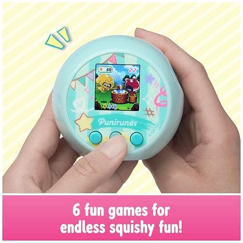 Punirunes, Interactive Digital Toy with 55 Squishy Characters Inside, Reacts to Touch, Color Display, Kids Toys for Ages 5 and up thumbnail 7