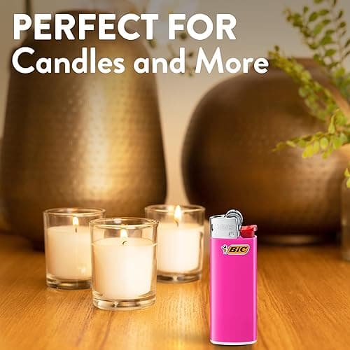 BIC Mini Lighters, Reliable and Safe, Lighters for Candles, Assorted Colors, 8-Pack of Pocket Lighters (Colors May Vary thumbnail 8