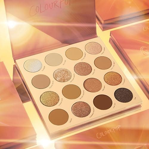ColourPop Golden Hour Eyeshadow Palette - Sunset Tone Eye Makeup Palette with Duo-Chrome, Metallic, Matte Sparkle & Glitter Finishes - High-Pigment Eye Makeup with a Long-Wearing Formula (0.67 oz) thumbnail 6