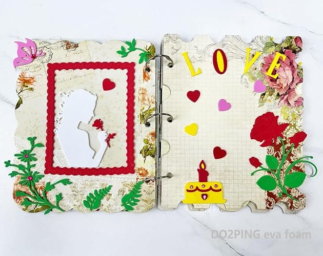 Do²ping Foam Sheets Crafts, 8.5x5.5 Inch 10 Colors Craft Foam Paper for Crafts Project Scrapbooking DIY Cosplay (10 Sheets) thumbnail 6