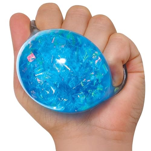 Schylling NeeDoh Crystal - Sensory Squeeze Toy - Shimmering Liquid Filling - 2.25" Wide - Color May Vary (Pack of 1) thumbnail 5