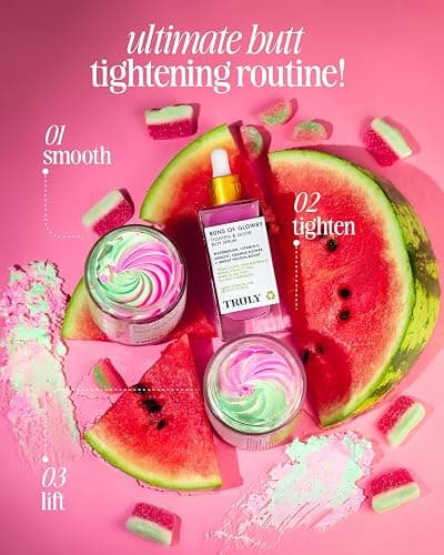 Truly Beauty Buns of Glowry Glow & Tighten Serum, Skin Tightening Cream Serum, Cellulite Cream for Thighs and Buns Fast Absorbing. Butt Enhancement Cream and Firming Lotion - 3.1 OZ thumbnail 7
