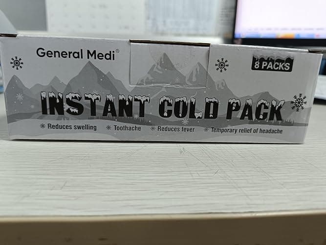 General Medi 4”x5.5” Instant Disposable Cold Ice Packs 8 Count, Cold Therapy for Pain Relief Swelling Sprains Toothache, Athletes Outdoor Emergency First Aid thumbnail 9