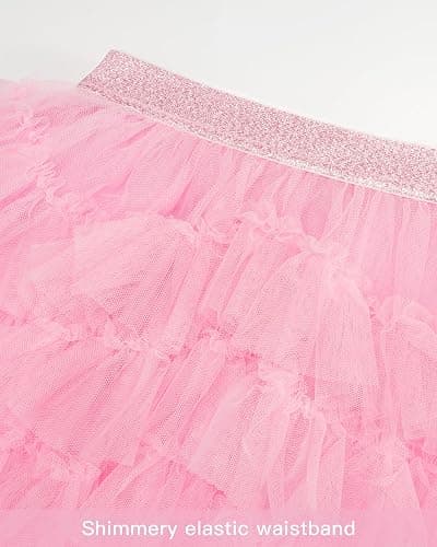 Stelle Girls Tutu Skirt 5 Layers Fluffy Tulle Dance Ballet Skirt Princess Birthday Party Costume thumbnail 5