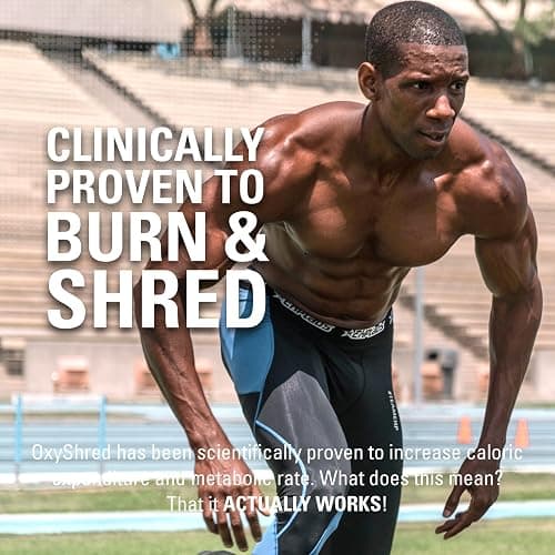 EHPlabs OxyShred Thermogenic Pre Workout Powder & Shredding Supplement - Preworkout for Men & Women, Sugar Free Energy Powder with 150mg of Caffeine - Guava Paradise, 60 Servings thumbnail 5