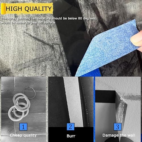 4 Rolls Premium Painters Tape, Blue Tape, Masking Tape, Paint Tape for Multi-Purpose, Painting, Painter's, DIY Crafts Arts (88yd =0.94IN*22yd*4) Decoration Labeling No Residue, Easy Removal thumbnail 6