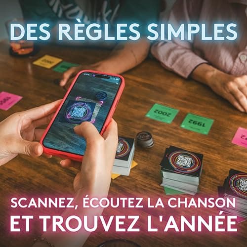 Hitster - Clash des Générations – Jeu de Société - 2-10 Joueurs - 16 Ans + | Jeu Musical avec 420 Hits, 3 Epoques - Vinyle, Cassette, Streaming - Jeu de Cartes - Soirées, Famille, Adultes - 30 Min, FR thumbnail 5