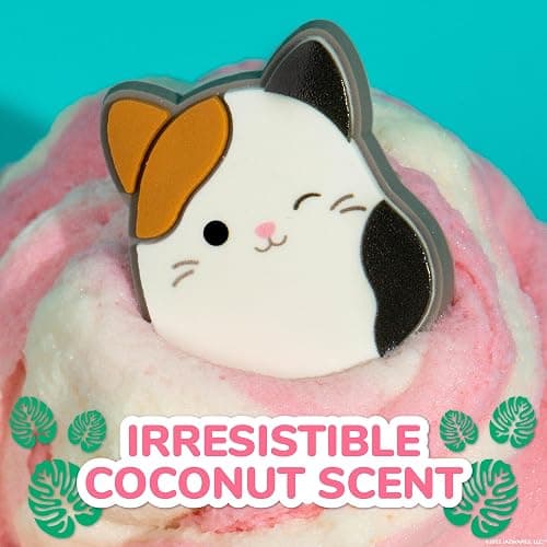 Original Squishmallows Cam The Cat Premium Cloud Slime, Coconut-Scented, 8 oz., Storage Container with Figurine Topper, Rubber Charm, Goodie Bags Stuffers, Kids Party Favors, Sensory Toys thumbnail 3