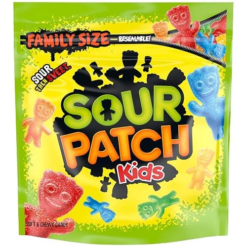 Chewy & Soft Sour Patch Kids, Assorted Fruits, Family Size, 1.8 lb - Image 1