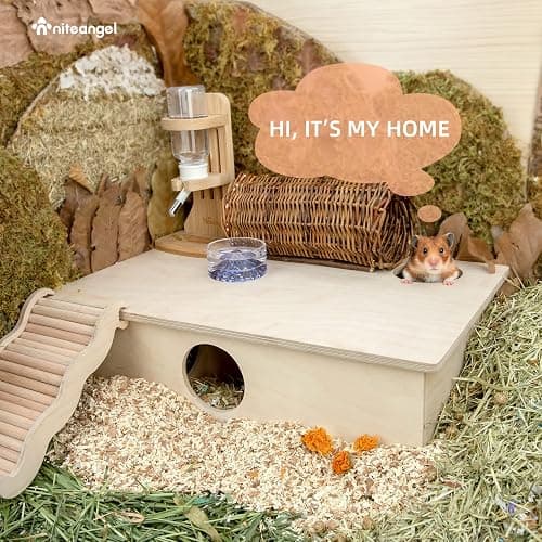 Niteangel Multi-Chamber Hamster House Maze: - Multi-Room Hideouts & Tunnel Exploring Toys for Hamster Gerbils Mice Lemmings (6-Room Large) thumbnail 6