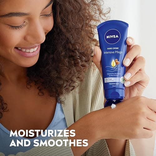 NIVEA Skin Care Set For Her, Nourishing Body Wash, Moisturizing Body Lotion, Lip Balm Stick with Shea Butter, & Hand Cream, 4 Piece Gift Set thumbnail 3
