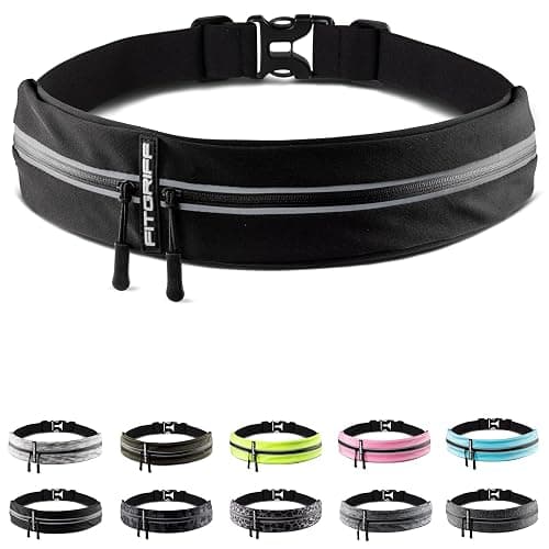 Fitgriff® Running Belt for Men & Women - Secure Jogging Pouch for Phone, Keys & Essentials - For All Cell Phones - Image 1