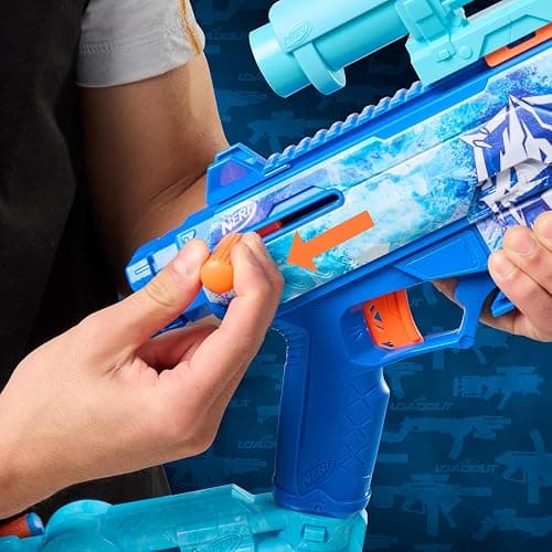 Nerf Loadout FrostFusion Blaster, 4 Interchangeable Attachment Accessories, 30 Nerf N1 Darts, Kids Outdoor Toys, Ages 8+ (Amazon Exclusive) thumbnail 10
