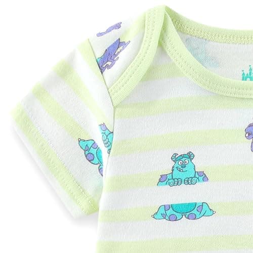 Disney Monsters Inc. Mike Wazowski James P. Sullivan Baby Boys 3 Pack Bodysuit Creeper for Newborn and Infant thumbnail 8