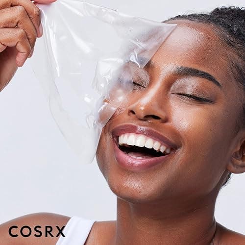 COSRX Advanced Snail Mucin Glass Glow Hydrogel Face Masks Skincare 3 EA, Collagen Face Mask, Travel Essentials, Overnight Face Mask, Korean Skin Care, Stocking Stuffers for Women thumbnail 3
